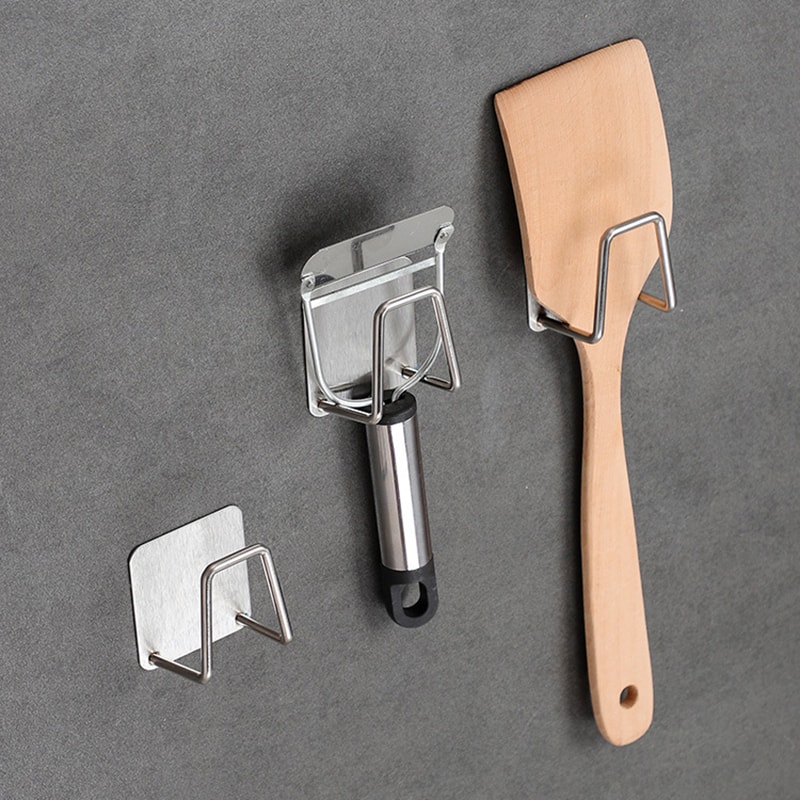 Stainless Steel Kitchen Sink Sponges Holder Self Adhesive Drain Drying Rack Kitchen Wall Hooks Orga 3