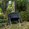 Dual Chamber Tumbling Composter Recycled Resin Outdoor Rotating Bin CanadianMade 4