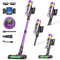 Cordless Stick Vacuum Cleaner, Suction Power, LED Screen, Anti-Tangle Brush