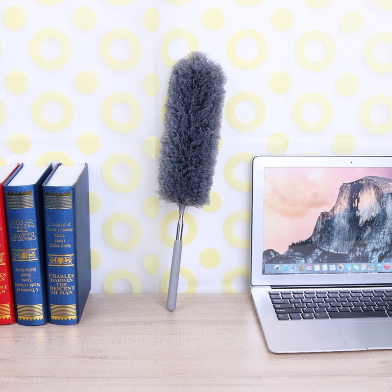 Adjustable Duster Dust Cleaner Microfiber Feather Duster Furniture Dust Brush Extendable Household 2