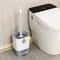 Wall Mount Toilet Brush, Slim Holder, No Drill, Space Saving Design