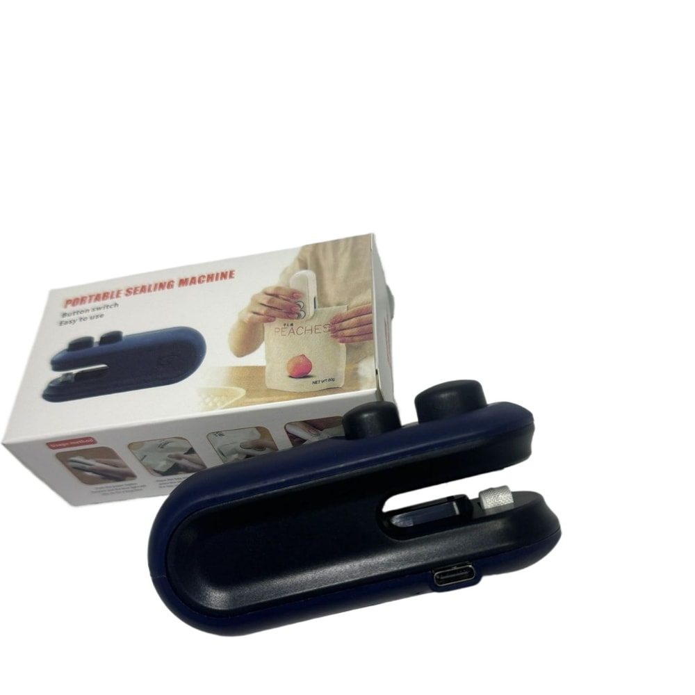 USB Portable Mini Heat Bag Sealing Machine, Rechargeable Sealer for Snacks, Home Use Vacuum Sealer, Plastic Bag Heat