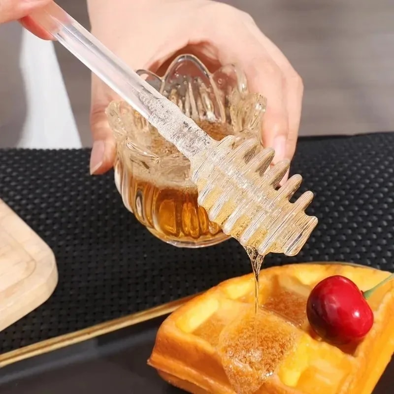 Transparent Honey Stick Glass Stirring Stick For Honey Coffee Milk Tea And Jam 2