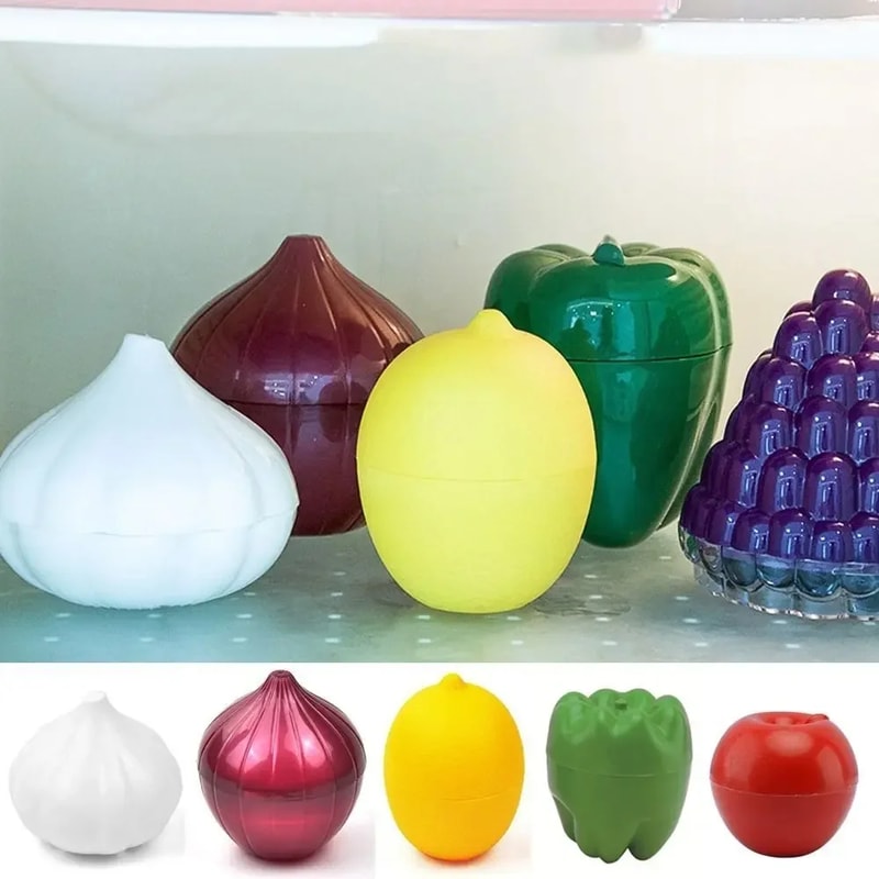 Creative Refrigerator Vegetable Crisper Containers Fresh Storage Box For Onion Avocado Tomatoes And 2