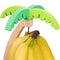 Home Decor Wooden Banana Hanger Rack Fruit Storage With Simulated Leaf Design For Kitchen Decoratio 2