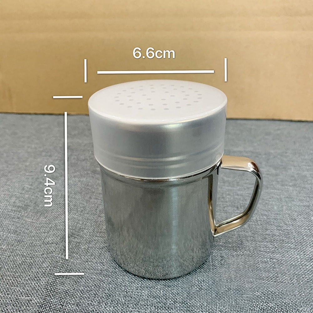 Stainless Steel Kitchen Shaker with Handle, Pepper, Sugar, Salt Dispenser Tool