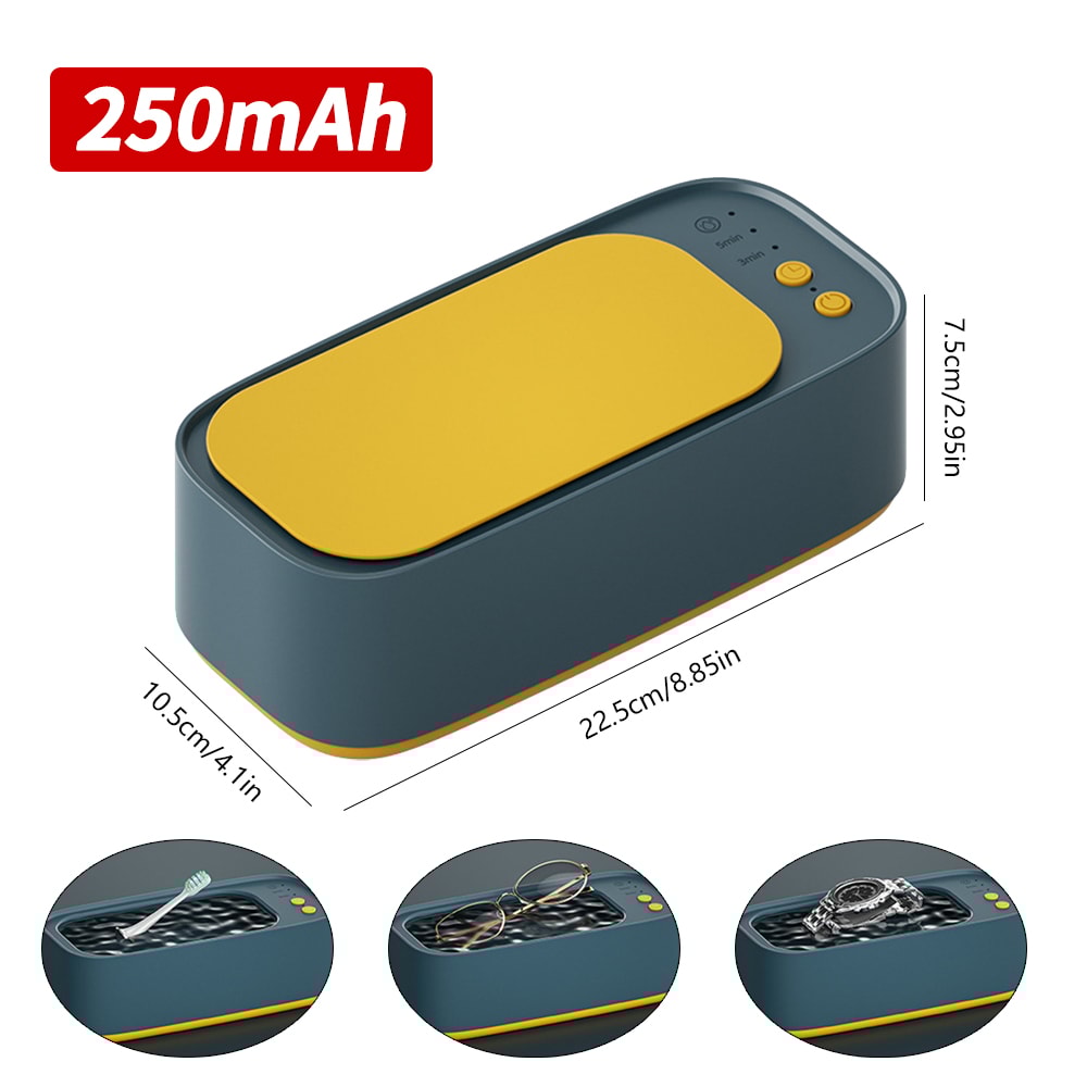 Ultrasonic High-Frequency Vibration Cleaners, Gear Degree Cleaning Machine for Jewelry, Pacifier, Makeup Tool, Eyeglasse