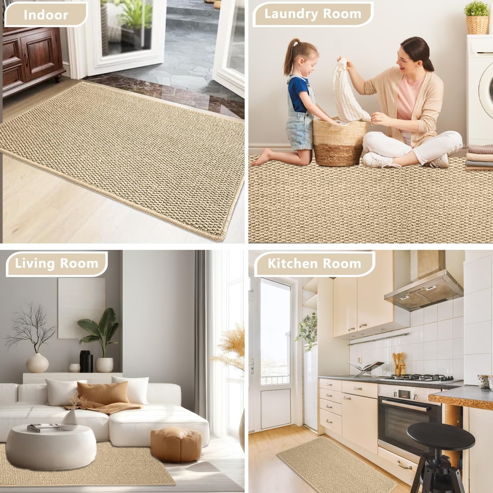 Door Mat Front Entrance Welcome Mat Outdoor Indoor Entryway Rug NonSlip Washable Doormat 5