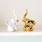 Home Decor Small Decorative Accents for Shelves, Gold and White Bedroom Accessories