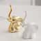 Home Decor Small Decorative Accents for Shelves, Gold and White Bedroom Accessories