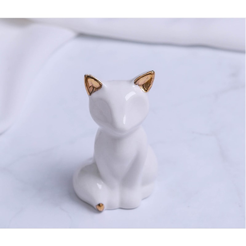 Home Decor Small Decorative Accents for Shelves, Gold and White Bedroom Accessories