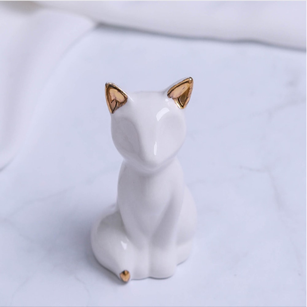 Home Decor Small Decorative Accents for Shelves, Gold and White Bedroom Accessories