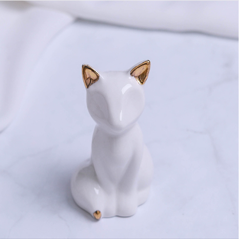 Home Decor Small Decorative Accents for Shelves, Gold and White Bedroom Accessories