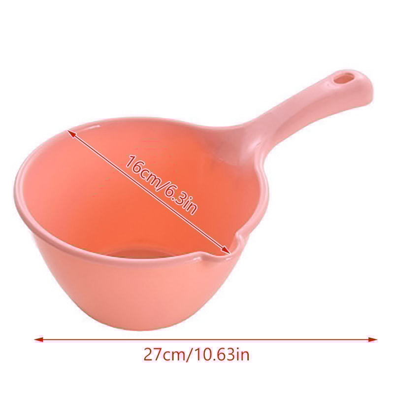 Thick Plastic Water Scoop Bathing Kitchen Ladle, Multi-Purpose Water Dipper for Pool Garden