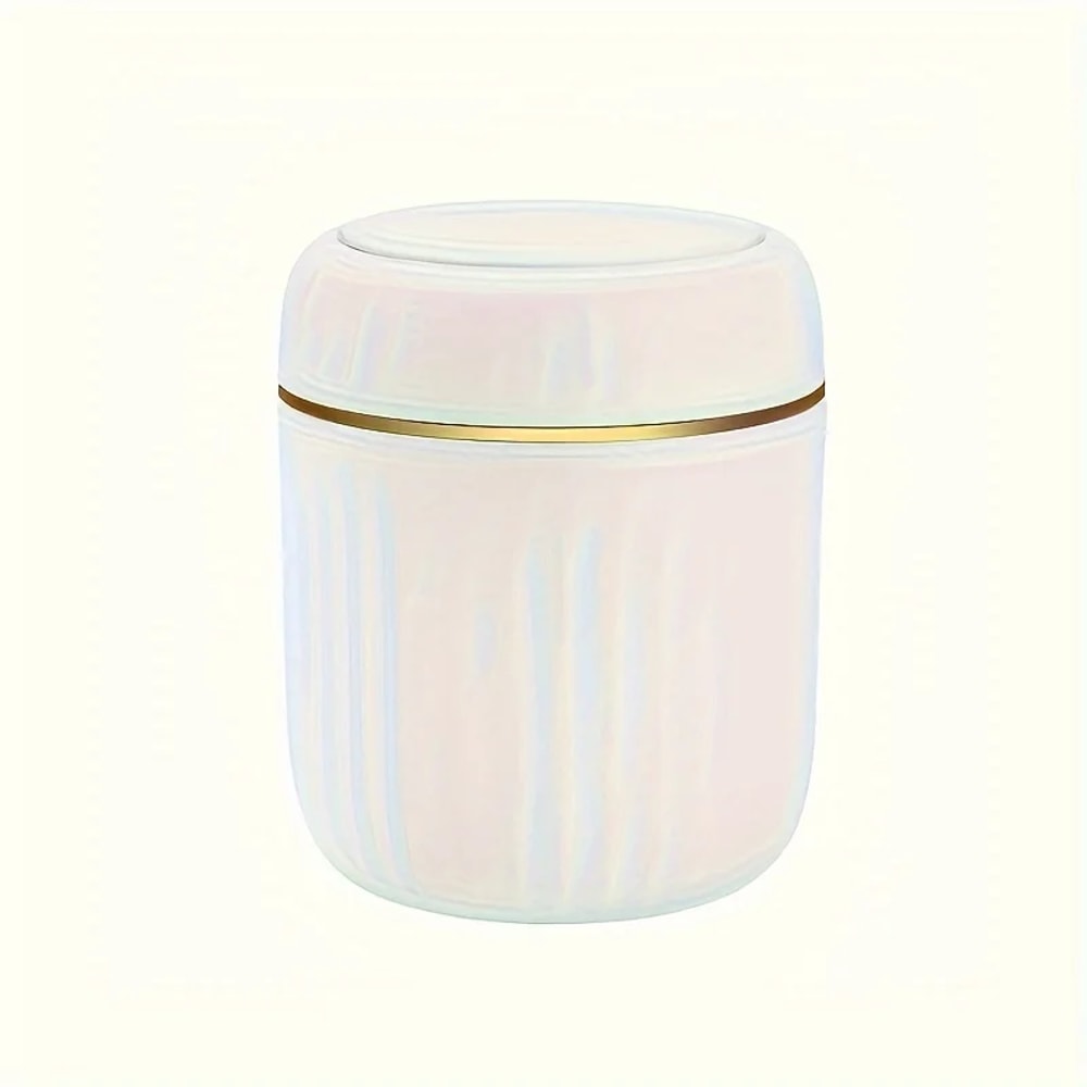 Mini Desktop Trash Can with Lid, Garbage Waste Bin Organizer Bedroom Office Desk Storage Box Durable Plastic Home Supply
