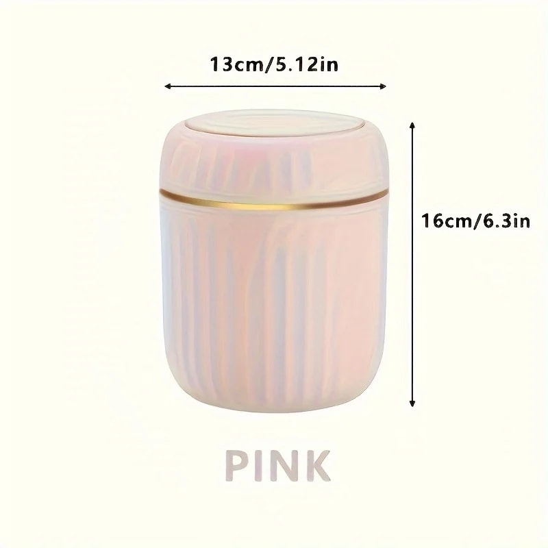 Mini Desktop Trash Can with Lid, Garbage Waste Bin Organizer Bedroom Office Desk Storage Box Durable Plastic Home Supply