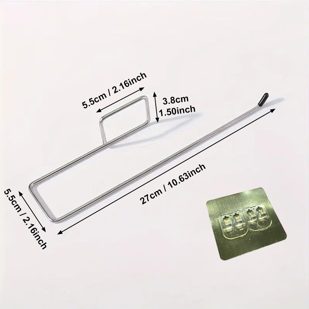 Adhesive Toilet Paper Holder For Bathroom Kitchen Organizer Towel Roll Rack Hanging Storage Stand N 6