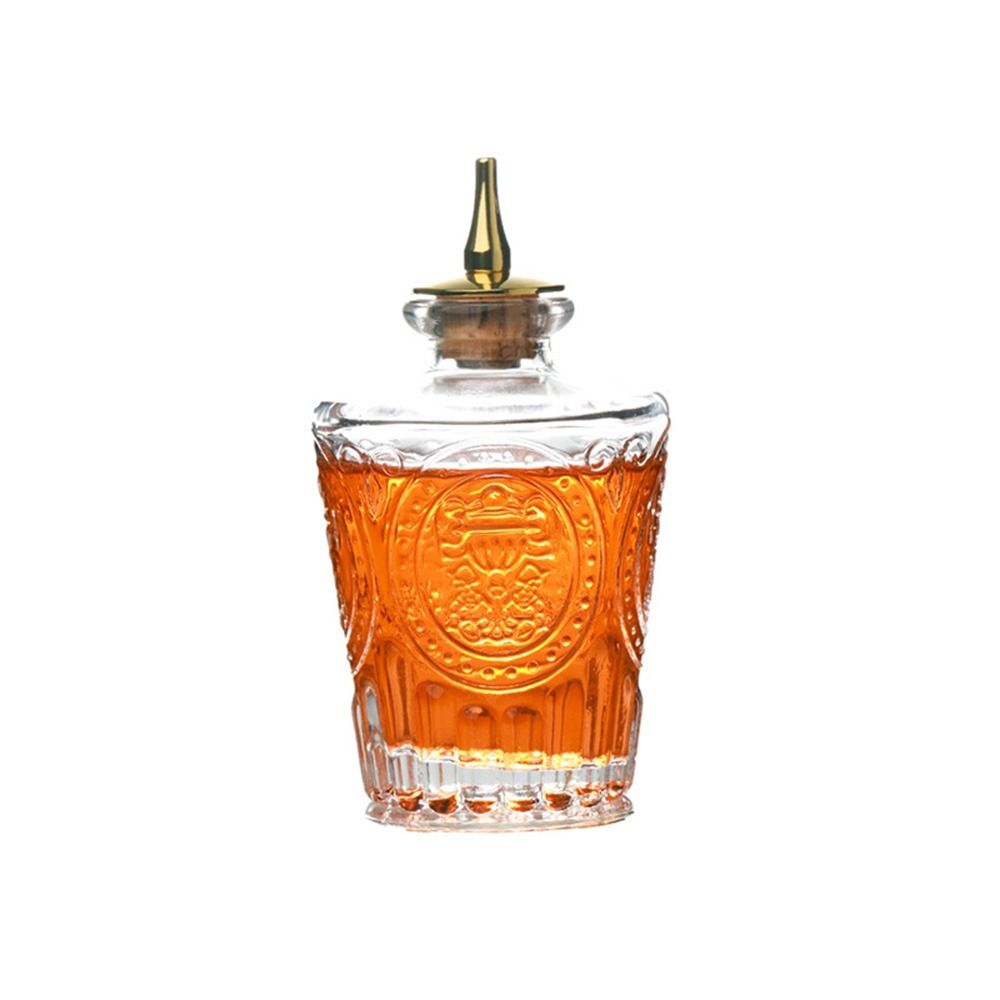 Vintage Bottle Of Bitters Glass Bitter Dispenser Bottle Multi Function Sealing Bartender Bottle Par 9