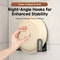 Strong Adhesive Wall Mounted Kitchen Organizer, Right Angle Hook Design, Lid Pan Cutting Board Holder