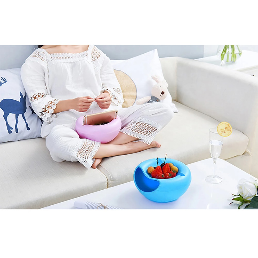Snacks Bowl Creative Bowl Double Layer Dry Fruit Containers Snack Storage Box Sunflower Seed Nut Bo 3