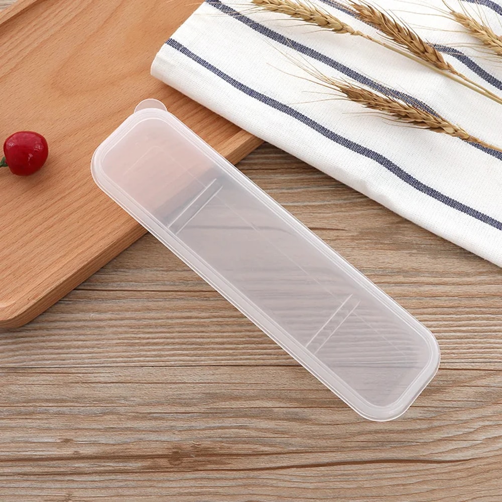 Portable Flatware Box Travel Tableware Storage Case, Simple Tableware Storage Box Case for Cutlery Kit Dinnerware Bag