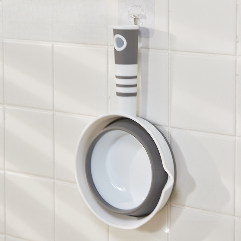 Foldable Water Ladle, Collapsible Water Scoop Dipper for Kitchen Bathroom, Folding Bath Spoon Ladle, Space Saving