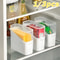 Cheese Slice Storage Box for Kitchen Refrigerator, Cheese Container with Cover, Instant Coffee Tea Bag Ketchup Packet