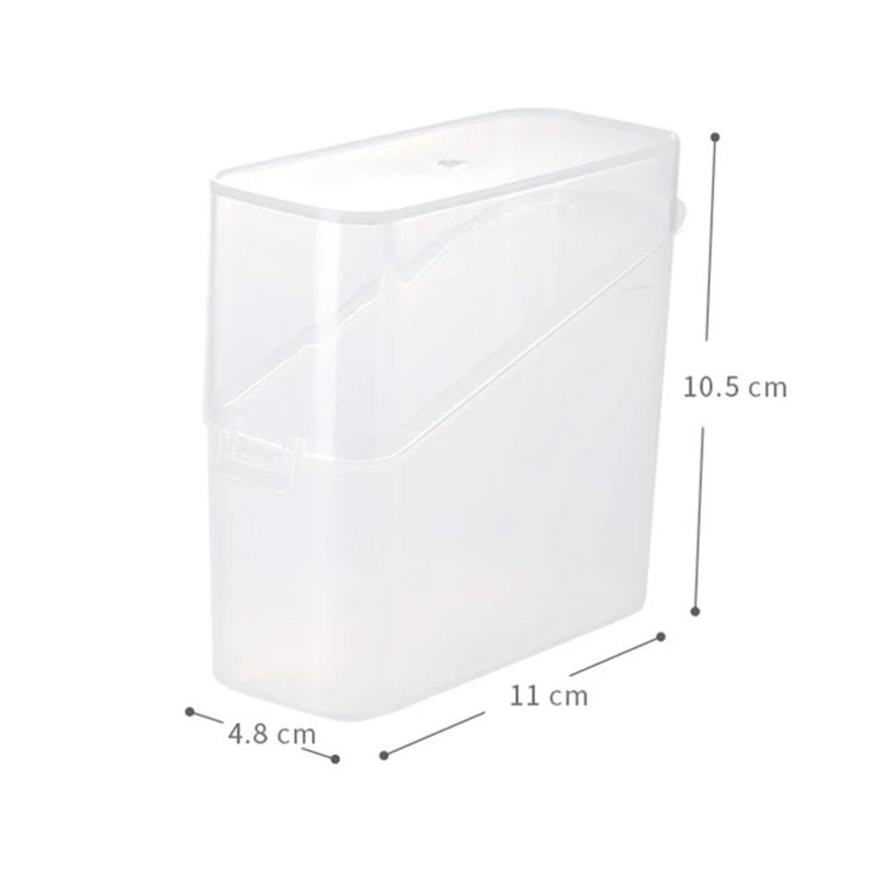 Cheese Slice Storage Box for Kitchen Refrigerator, Cheese Container with Cover, Instant Coffee Tea Bag Ketchup Packet