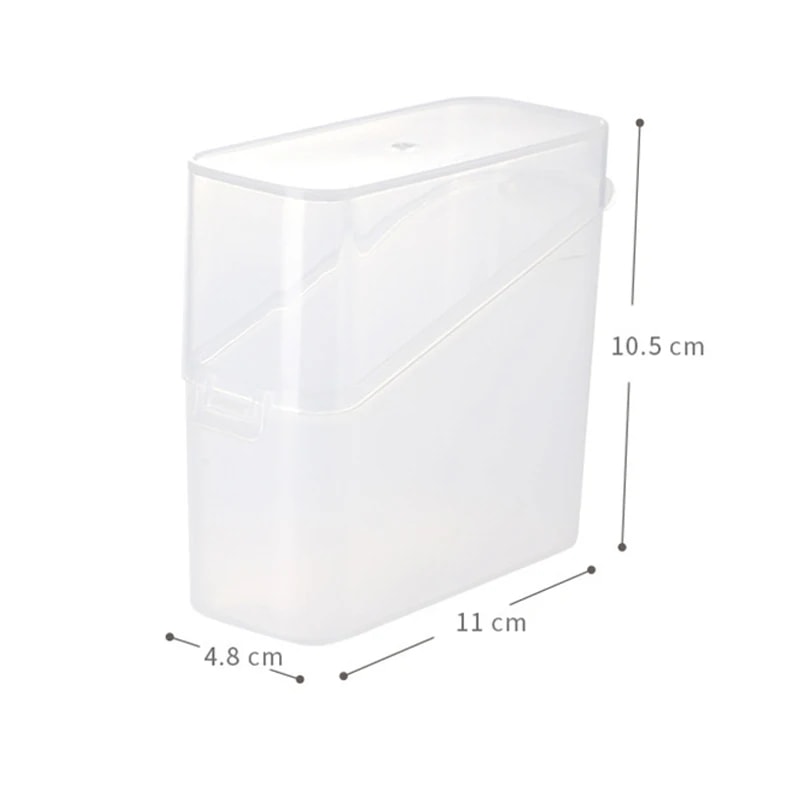 Cheese Slice Storage Box for Kitchen Refrigerator, Cheese Container with Cover, Instant Coffee Tea Bag Ketchup Packet