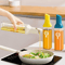 Glass Oil Bottle, Leak-Proof Condiment Container, Square Olive Oil Dispenser for Kitchen