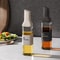 Glass Oil Bottle, Leak-Proof Condiment Container, Square Olive Oil Dispenser for Kitchen