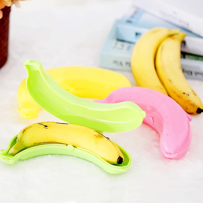 Banana Storage Box for Outdoor Travel, Cute Case Protector, Lunch Fruit Storage Holder