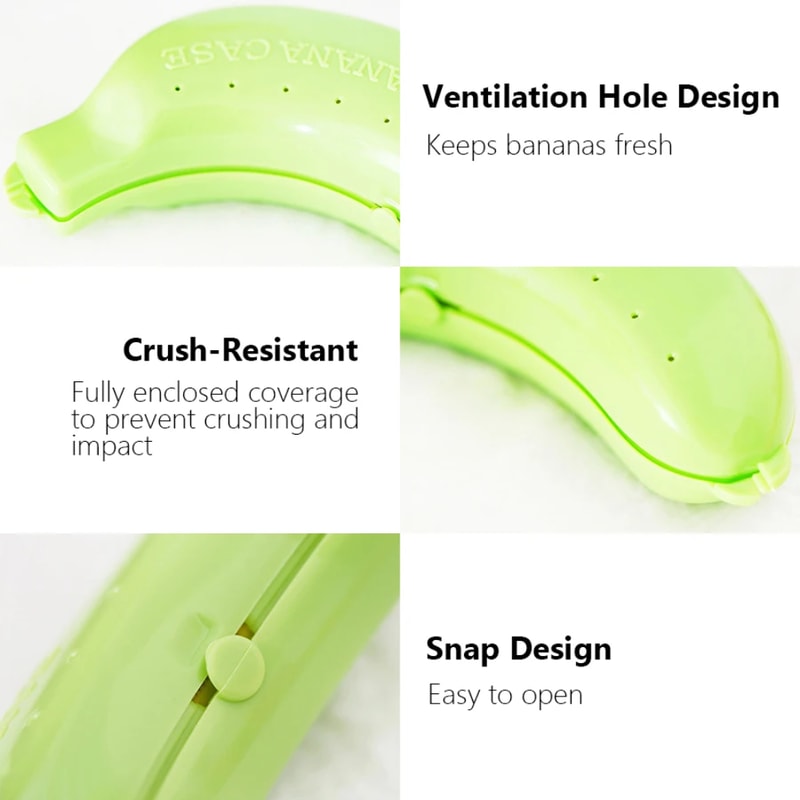 Banana Storage Box for Outdoor Travel, Cute Case Protector, Lunch Fruit Storage Holder