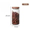 Wood Lid Organizer Glass Airtight Canister Kitchen Storage Jar Sealed Food Container Ginger Cereal 9