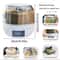 Rotating Grain Dispenser, One-Touch Output Storage Container for Rice, Moisture-Proof Organizer