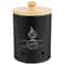 Garlic Keeper Storage Jar with Wood Lid, Versatile Onion and Potato Storage Box with Aerating Holes for Home Use