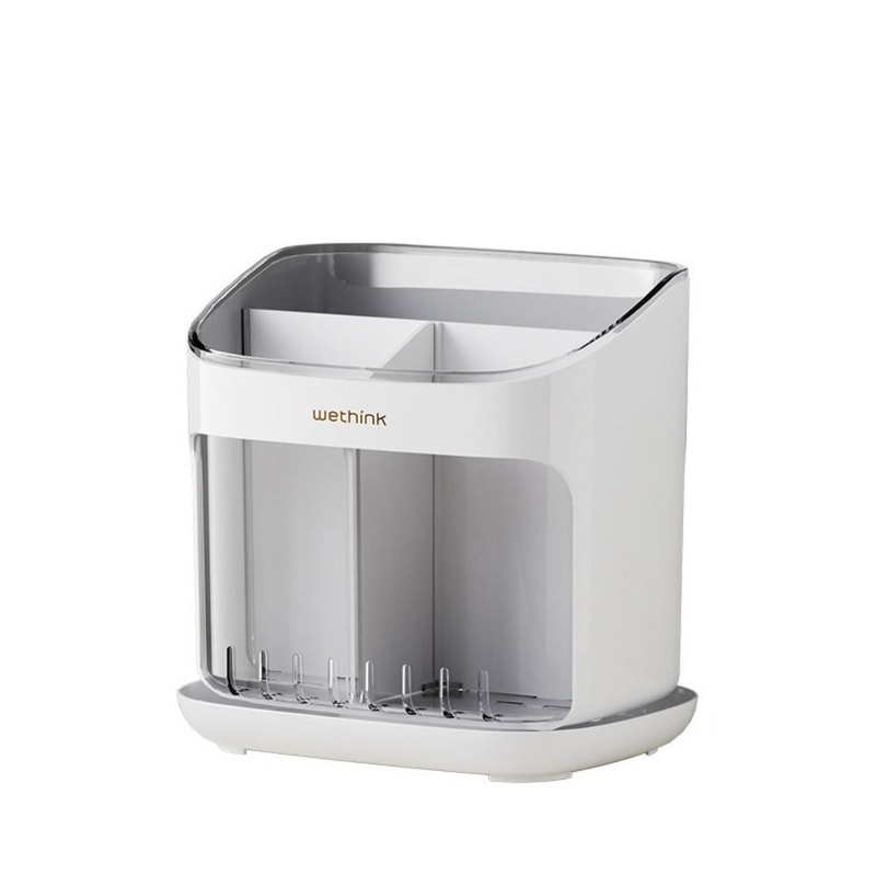 Chopstick Cage Multifunctional Drainage Tray Kitchen Storage Rack, Large Detachable Tableware Holder