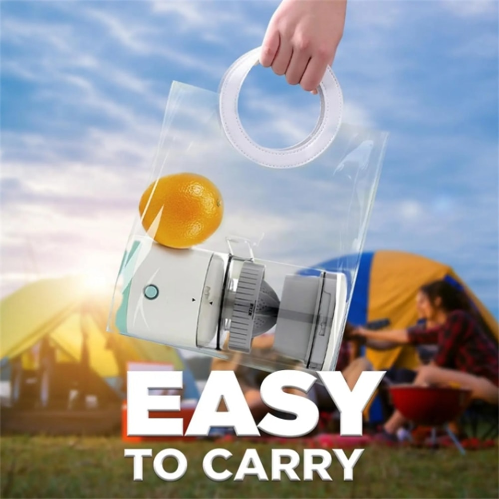 Electric Juicer USB Charging, Automatic Citrus Lemon Squeezer, Wireless Fruit Blender