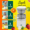 Electric Juicer USB Charging, Automatic Citrus Lemon Squeezer, Wireless Fruit Blender