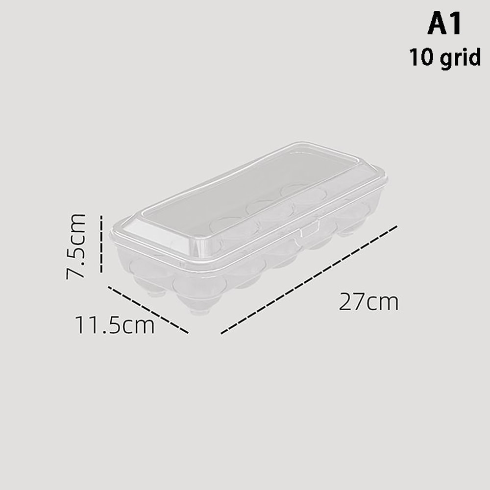 Eggs Storage Box Transparent Plastic FreshKeeping Case Refrigerator Kitchen Tool 6