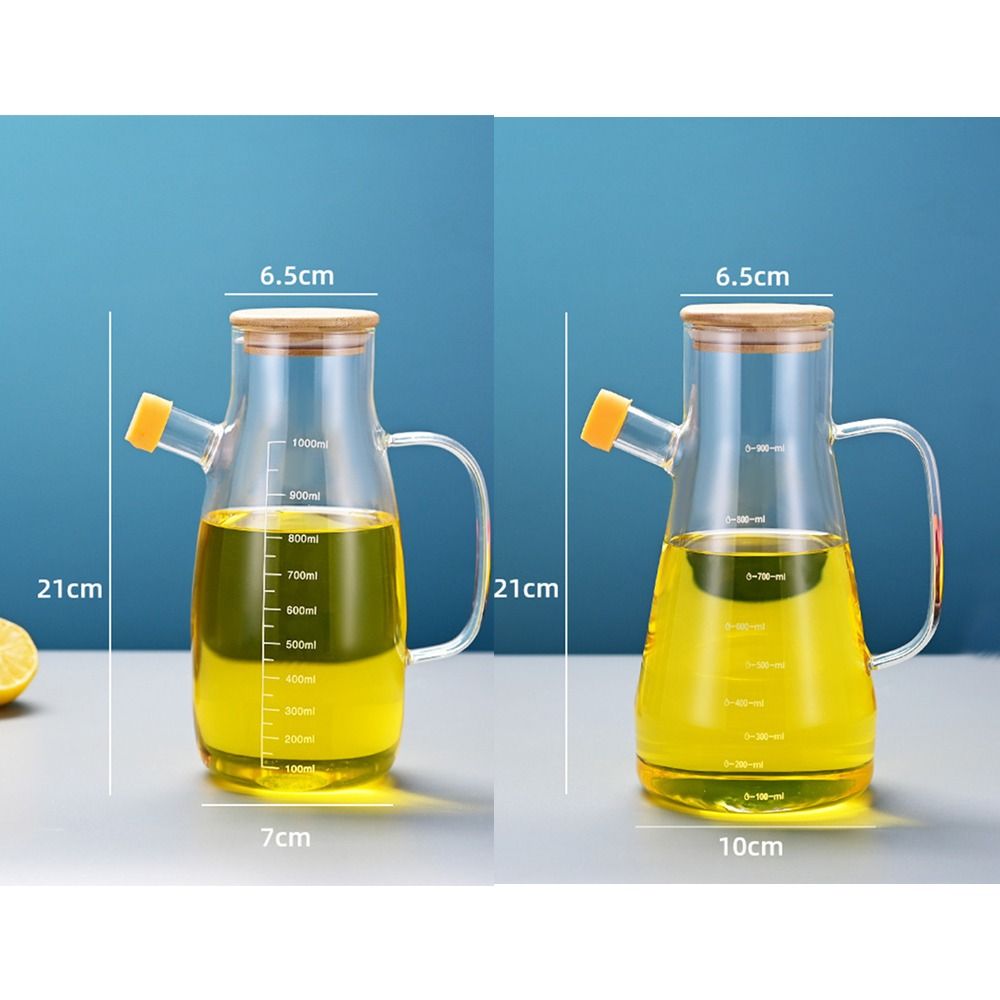 Food-grade Oil Dispenser Bottle, Leak-Proof Glass Oil Pot, Large Capacity Oil Storage Container