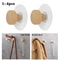 Wooden Hook Geometric Shape PunchFree Wall Hook For Hanging Coats Hats Scarves 1