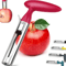 Apple Corer Remover Stainless Steel Slicer Knife Fruit Cutter, Seed Core Tool for Apples Pears, Kitchen Vegetable Tools