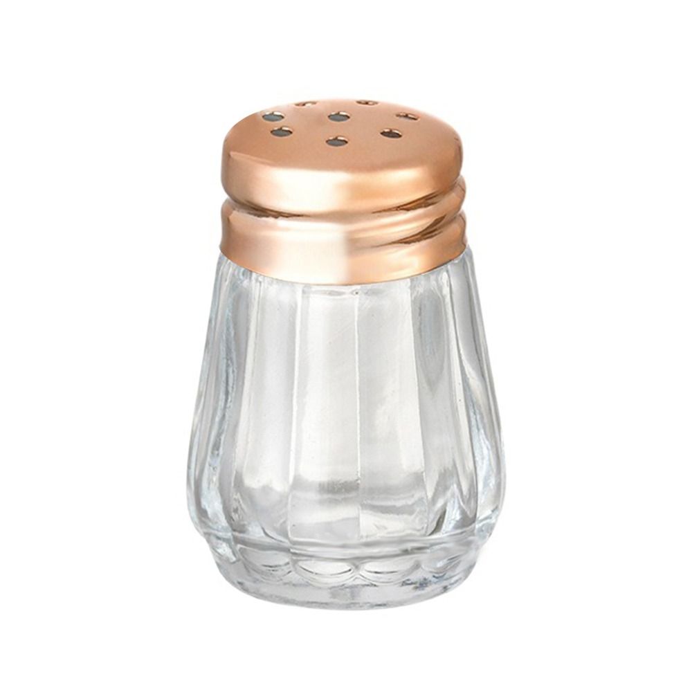 Mini Seasoning Bottle with Lid, Transparent Glass Spice Jars for BBQ, Salt Pepper Shaker Food Storage