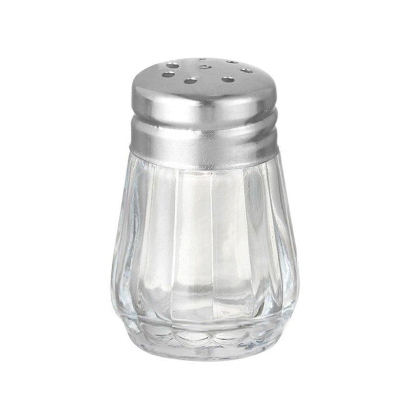 Mini Seasoning Bottle with Lid, Transparent Glass Spice Jars for BBQ, Salt Pepper Shaker Food Storage