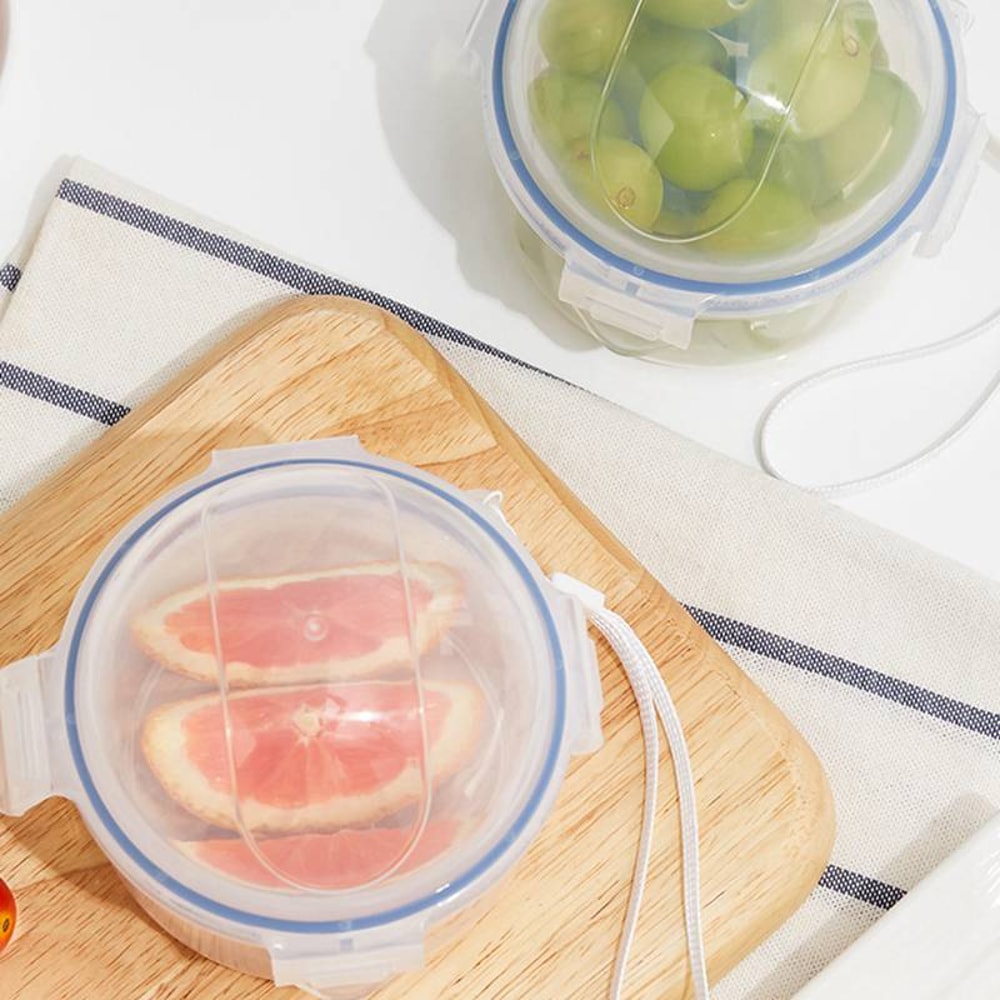 Reusable Food Saver Box, Tomato, Garlic, Onion, Lemon Keeper, Refrigerator Clear Box, Vegetable, Fruit Holder for Fresh