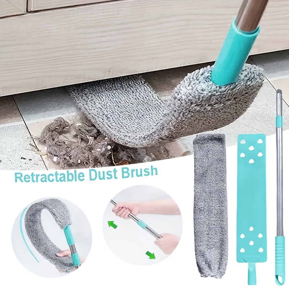 Long Handle Telescopic Dust Brush Bed Bottom Gap Cleaner Magic Microfibre Mop For Dust And Fur Remo