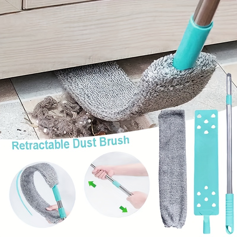 Long Handle Telescopic Dust Brush Bed Bottom Gap Cleaner Magic Microfibre Mop For Dust And Fur Remo