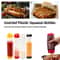 Dual Head Kitchen Squeeze Bottle, Leakproof Upside Down Sauce Dispenser for Jam and Tomato Sauce