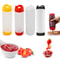Dual Head Kitchen Squeeze Bottle, Leakproof Upside Down Sauce Dispenser for Jam and Tomato Sauce
